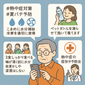 シニア夏バテ熱中症対策
