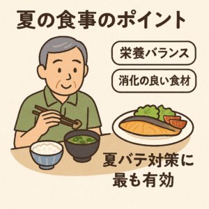 シニア夏バテ熱中症対策