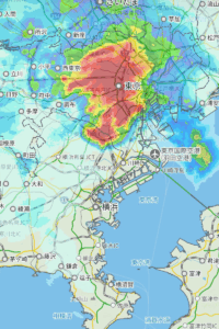 東京ゲリラ豪雨