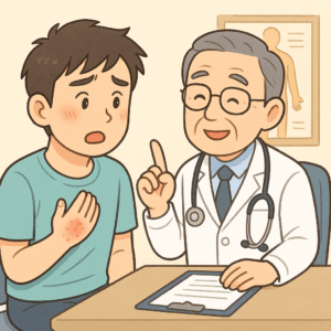 帯状疱疹内科診察